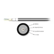 EFB INFRALAN univerzális (kül-beltéri) loose tube kábel U-DQ(ZN)BH, 48x50/125 MM OM2, LSZH, fekete