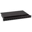 EFB 19" optikai rendezőtálca, fix, 12xSC duplex/LC quad előlappal, 1U magas