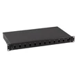 EFB 19" optikai rendezőtálca, fix, 12xSC duplex/LC quad előlappal, 1U magas