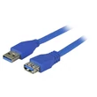 EFB USB3.0 Prémium 5 Gbit/s hosszabbító kábel USB-A / USB-A csatlakozókkal, 1 méter, fekete