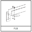 PANDUIT Fiber-Duct "L"-tartószerelvény falra rögzítéshez