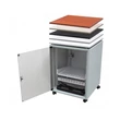 ZPAS SJB 19" 15U magas 600x800 mm üvegajtós kisirodai rack szekrény, fekete, tetőlap nélkül
