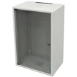 ZPAS SJ 19" 15U magas 600x400 mm egyrészes üvegajtós hálózati fali rack, világosszürke + ajándék földelő készlet