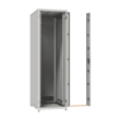 ZPAS SZB IT 19" 33U magas 800x800 mm üvegajtós hálózati rack szekrény, világosszürke