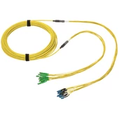 CSATLAKOZÓVAL SZERELT BELTÉRI FULL-BREAKOUT OPTIKAI KÁBELEK