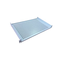 MD 1U perforált első rögzítésű tálcák