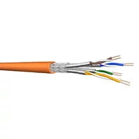 DRAKA UC900 Cat.7 S/FTP LSHF fóliaárnyékolt patch kábel, narancssárga