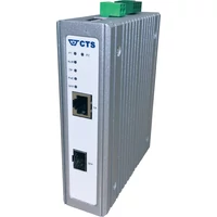 EFB DIN sínre szerelhető média konverter 1x 100/1000 SFP, 1x 100/1000T RJ45