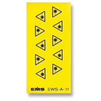 EFB lézer figyelmeztető jelölőcímke, 10 darab/ív, 10 íves kiszerelés