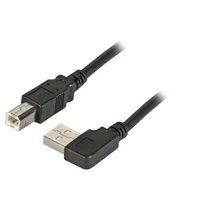 EFB USB2.0 Classic 480 Mbit/s kábelek USB-A (90°) / USB-B csatlakozókkal