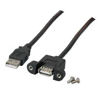 EFB USB2.0 Classic 480 Mbit/s hosszabbító kábelek USB-A / USB-A csatlakozókkal, csavarozható