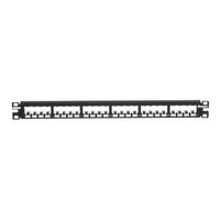PANDUIT 24 portos Mini-Com All Metal moduláris patch panel árnyékolt betétekhez, 1U