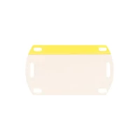 PANDUIT öntapadós figyelmeztető jelölőcímke, üres, sárga, 5 darab/csomag