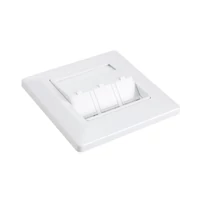 SOLARIX tripla süllyesztett aljzat keystone betétekhez, fehér