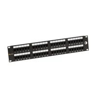 SOLARIX Cat.6 UTP 2U 48 portos patch panel, tehermentesítő nélkül