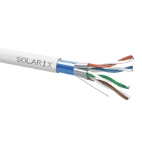 SOLARIX Cat.6A F/FTP LSOH Dca 500MHz árnyékolt hálózati fali kábel, 500m/dob,szürke