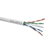 SOLARIX Cat.6 U/UTP PVC Eca 250MHz hálózati fali kábel, 305m/doboz, szürke