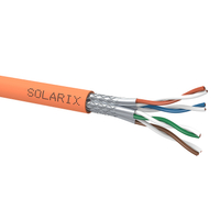 SOLARIX Cat.7 S/FTP LSOH Cca 1000MHz árnyékolt hálózati fali kábel, 500m/dob,narancs