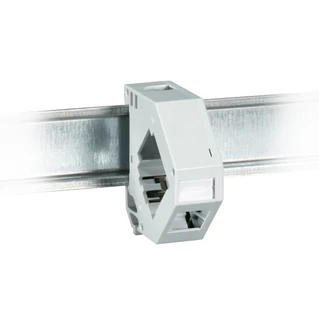 EFB DIN sínre szerelhető 1 portos sorolható keystone adapter
