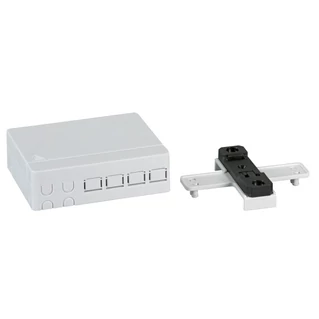 EFB beltéri optikai kötődoboz 4 szál végződtetéséhez, SC, E2000, LC dlx adapterhez, IP20