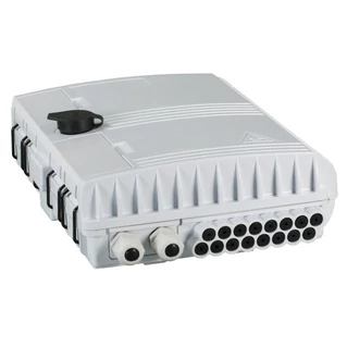 EFB optikai kötődoboz 16 szál végződtetéséhez, SC, E2000, LC dlx adapterhez, IP65
