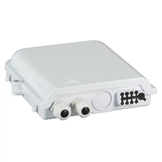 EFB optikai kötődoboz 8 szál végződtetéséhez, SC, E2000, LC dlx adapterhez, IP65