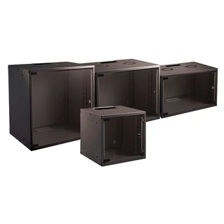 EFB SOHO 19" 6U 535x600mm fali szekrény, lapraszerelt, RAL9005 fekete