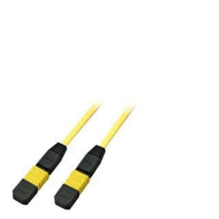EFB MPO/MTP 12 szálas patch kábel, Typ A parallel, male-female, SM 9/125 OS2, sárga, L=7 méter