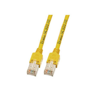 EFB Category 5e SF/UTP réz patch kábel, sárga, L=15 méter