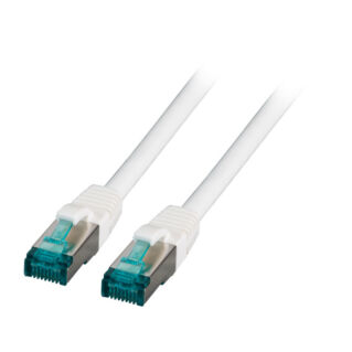 EFB Category 6A 10Gbit S/FTP réz patch kábel, fehér, L=0.25 méter