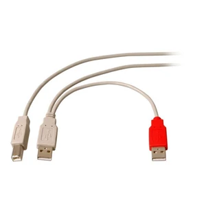 EFB USB2.0 Y kábel USB-B / 2x USB-A csatlakozókkal, 1 méter