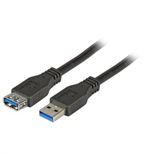 EFB USB3.0 Prémium 5 Gbit/s hosszabbító kábel USB-A / USB-A csatlakozókkal, 1 méter, fekete