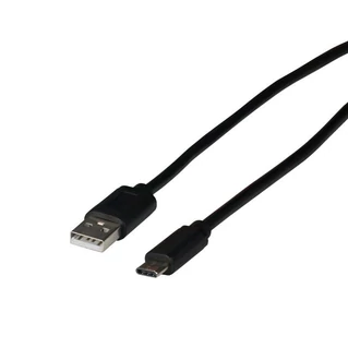 EFB USB2.0 480Mbit/s kábel USB-C / USB-A csatlakozókkal, L=2 méter, fekete