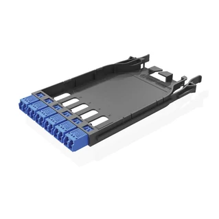 HUBER+SUHNER IANOS patch modul, szimpla, Base-2, 6xLCD, SM OS2 APC