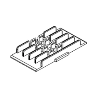 HUBER+SUHNER 4-es hegesztéstartó OptiSocket és Optibox optikai falidobozokhoz, 45 mm-es hegesztésvédő zsugorcsőhöz