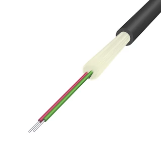 HUBER+SUHNER kültéri RRU-ANTENNA jumper kábel, FTTA, ⌀5.5 mm, 2x9/125µm G657.A1, LSFH, fekete