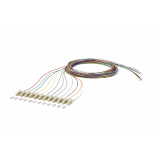  LC optikai szálpigtail szett, multimódusú OM1 62,5/125 µm, színes, L=2 méter