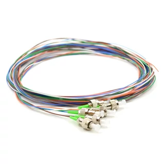 FC/APC optikai szálpigtail szett, monomódusú OS2 9/125 µm, színes, L=2 méter