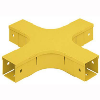 PANDUIT Fiber-Duct 2X2 horizontális négyirányú elágazó, sárga
