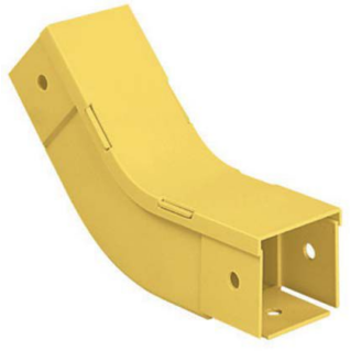 PANDUIT Fiber-Duct 2X2 vertikális 45° belső ív, sárga