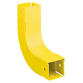 PANDUIT Fiber-Duct 2X2 vertikális 90° belső kanyarelem, sárga