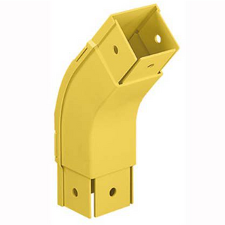 PANDUIT Fiber-Duct 2X2 vertikális 45° külső ív, sárga