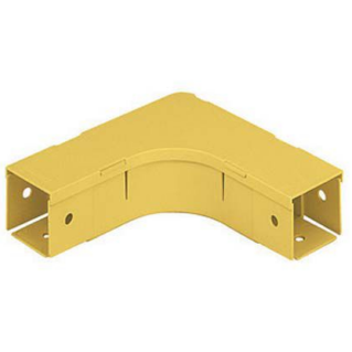 PANDUIT Fiber-Duct 2X2 horizontális kanyarelem fedéllel, sárga