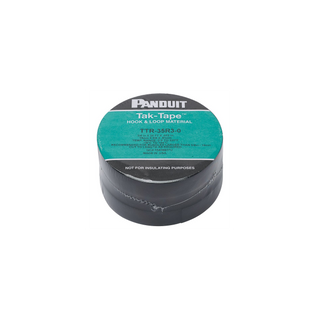 PANDUIT Tak-Tape tekercses tépőzáras kötegelő, 10.7m/19.1mm, fekete, 3 darabos csomag
