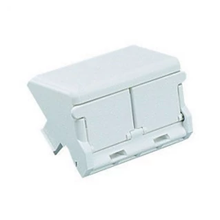 PANDUIT Mini-Com 2 modulhelyes insert, döntött, porvédős, fehér