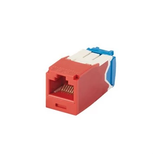 PANDUIT Mini-Com TX6A standard Category 6A UTP betét, piros