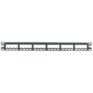 PANDUIT 24 portos Mini-Com moduláris patch panel hátulról bepattintható blokkokkal, 1U