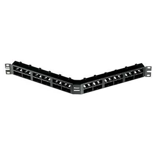 PANDUIT 48 portos nagy sűrűségű döntött Mini-Com moduláris patch panel, 1U