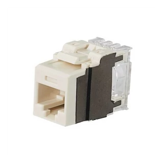 PANDUIT NetKey Cat.6 UTP keystone csatlakozó betét, törtfehér