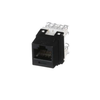 PANDUIT NetKey Cat.6 UTP keystone csatlakozó betét, fekete